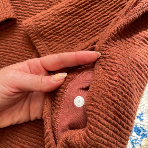 Lululemon Call for Cozy Dress in Heathered Ancient Copper, US2 - Picture 6 of 9